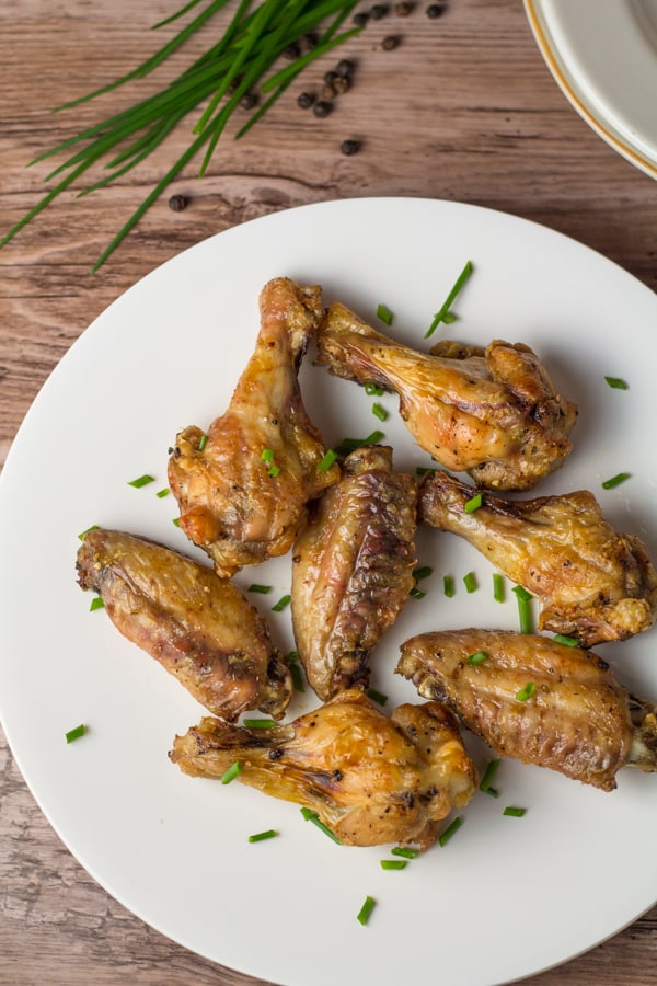 Crispy Baked Salt and Pepper Chicken Wings