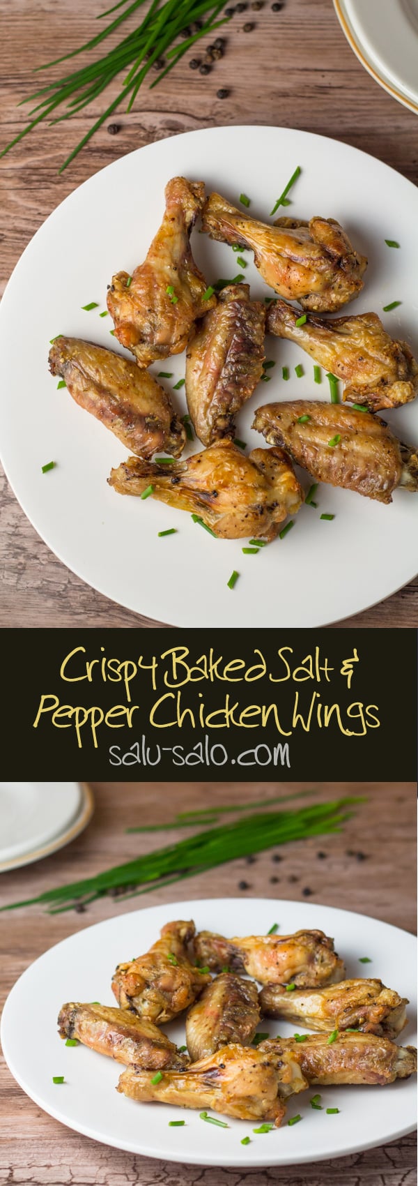 Crispy Baked Salt and Pepper Chicken Wings
