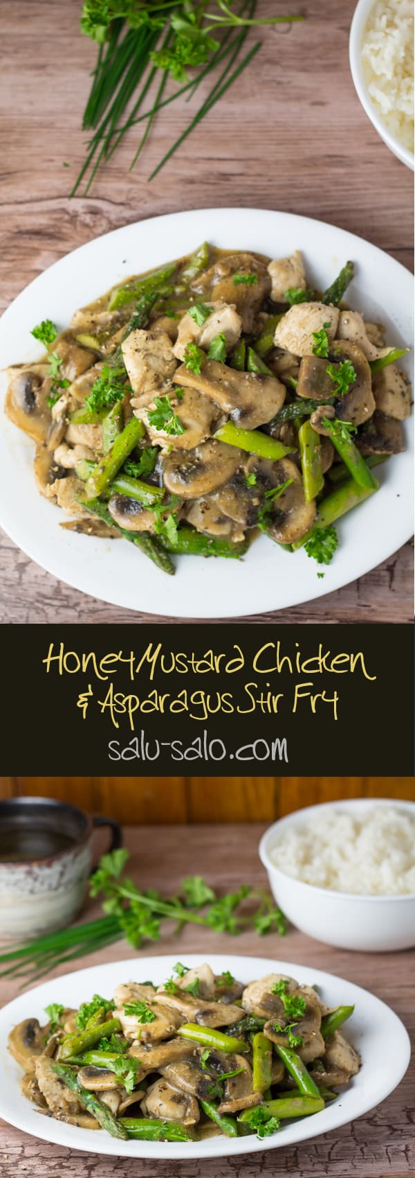 Honey Mustard Chicken and Asparagus Stir Fry
