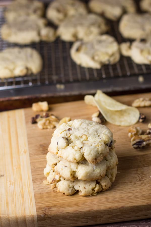 Potato Chip Walnut Cookies