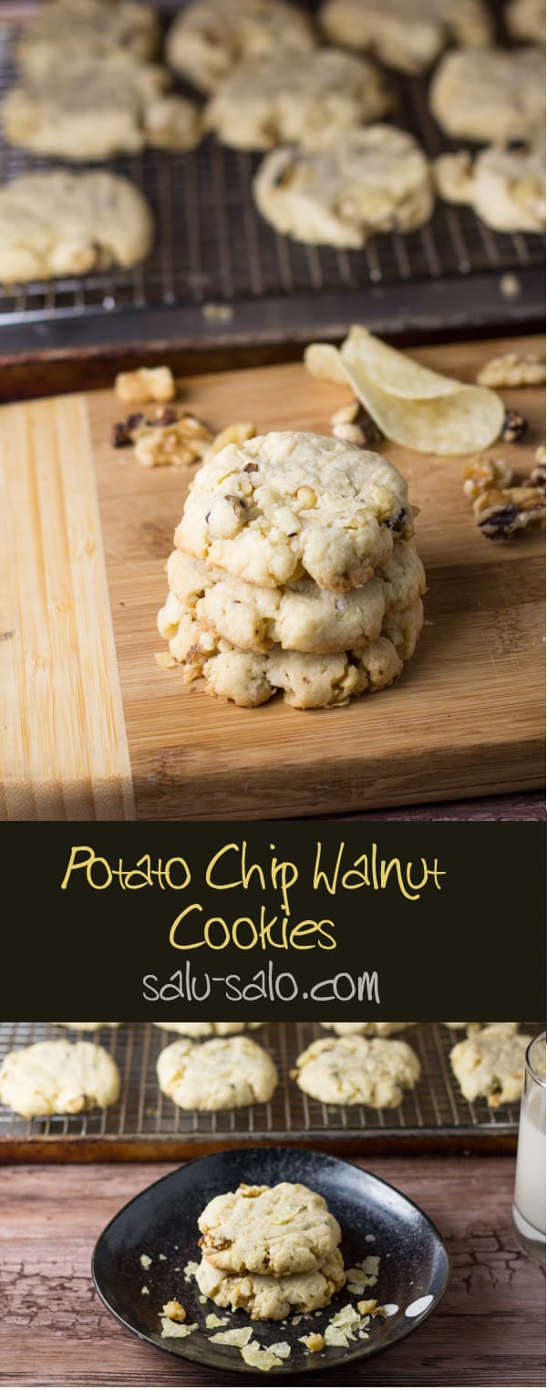 Potato Chip Walnut Cookies
