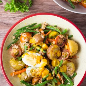 Salad Nicoise with Mango Dressing