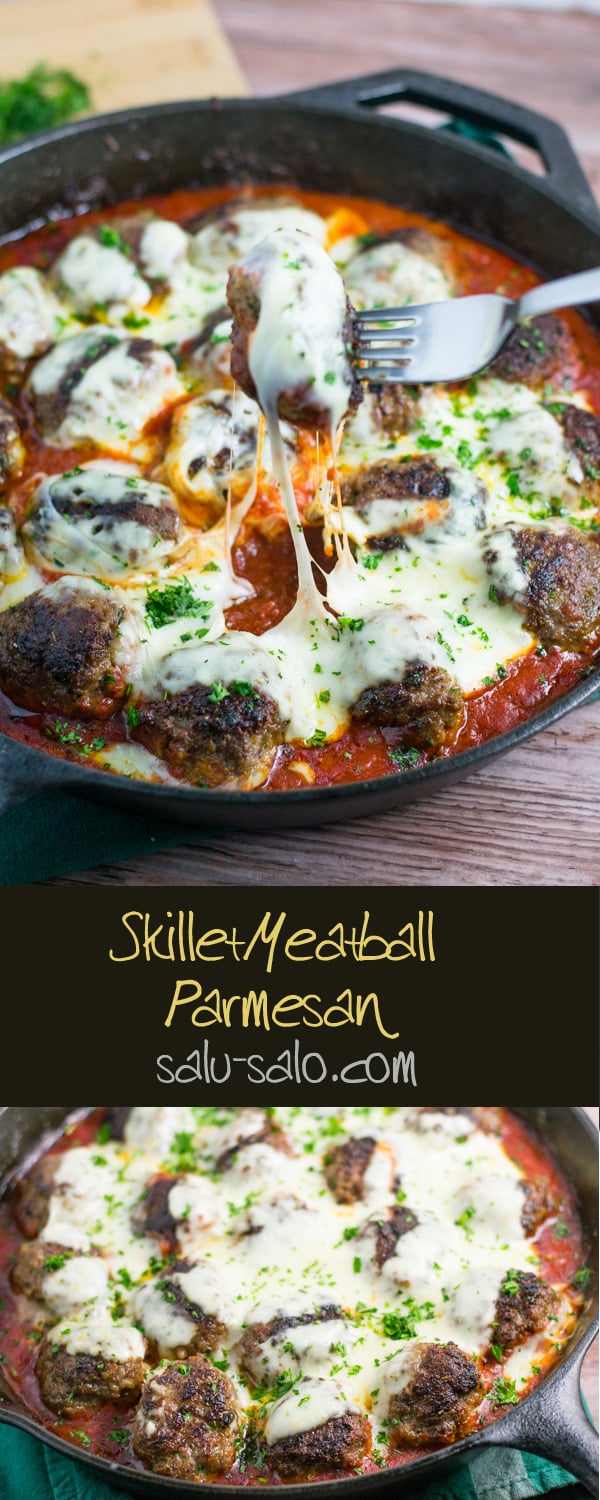 Skillet Meatball Parmesan