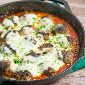 Skillet Meatball Parmesan