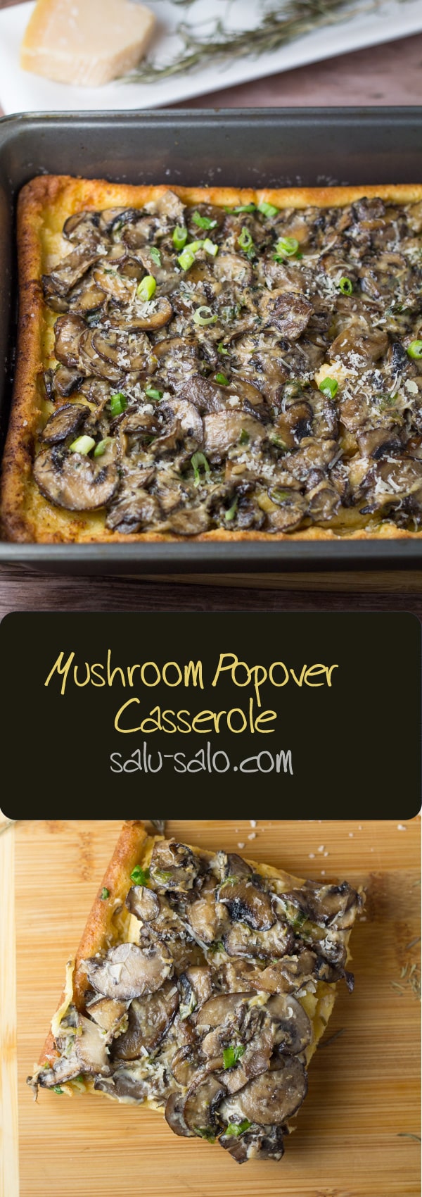 Mushroom Popover Casserole