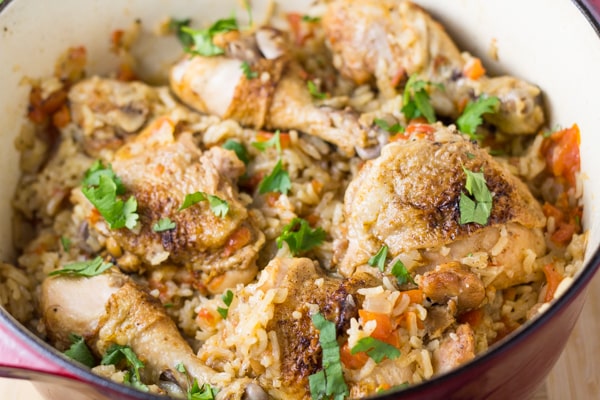 Chicken Paprika with Rice