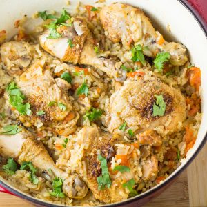 Chicken Paprika with Rice