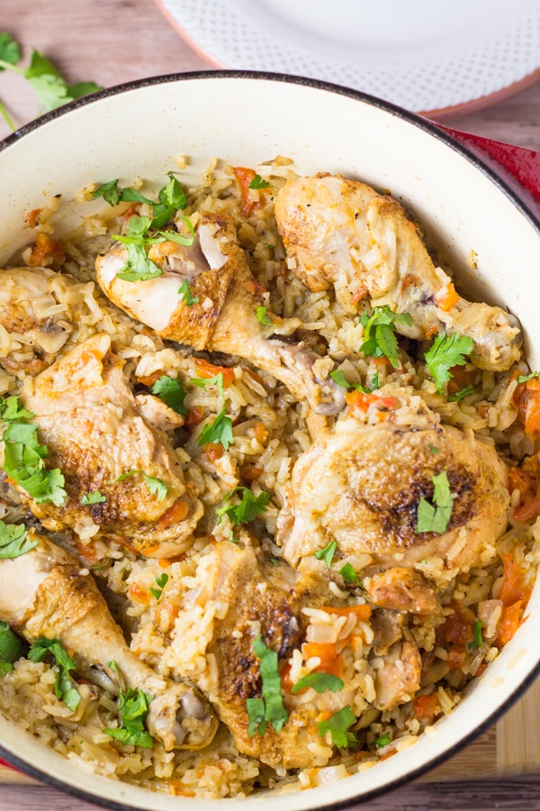 Chicken Paprika with Rice