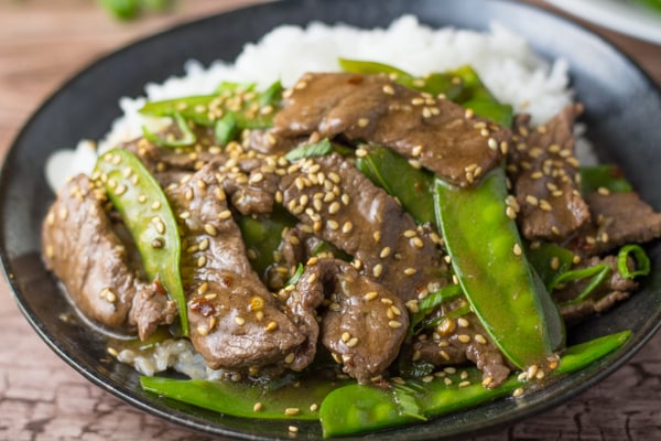 Steak and Snow Peas Stir Fry