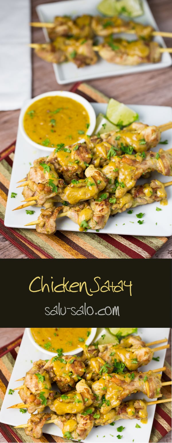 Chicken Satay with Peanut Sauce - Salu Salo Recipes