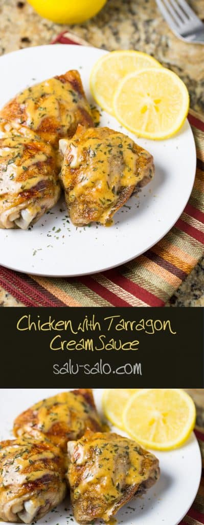 Chicken with Tarragon Cream Sauce - Salu Salo Recipes