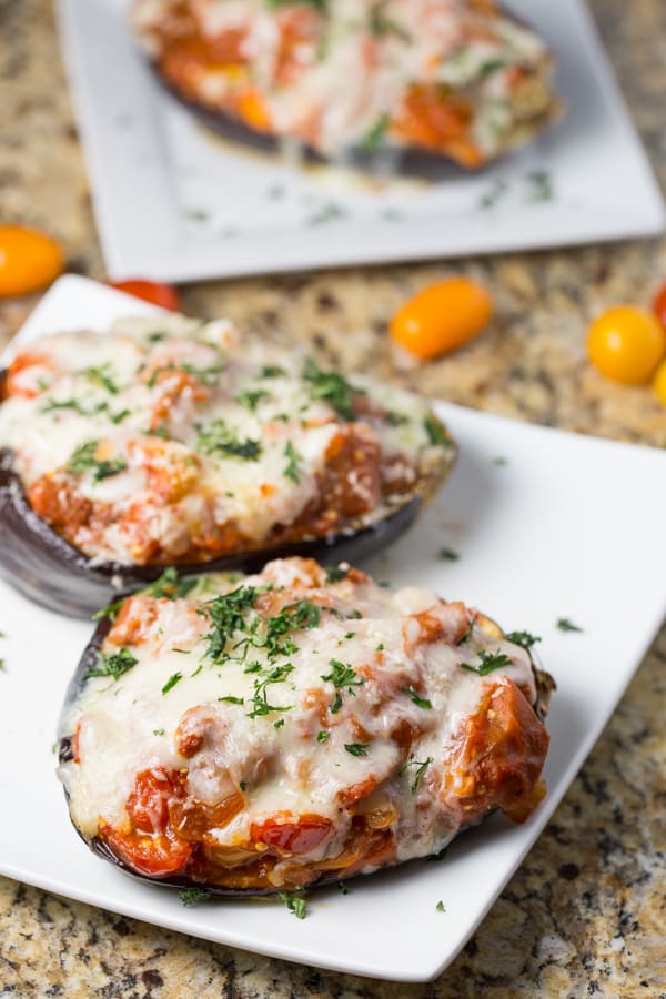 Eggplant Parmesan Boats