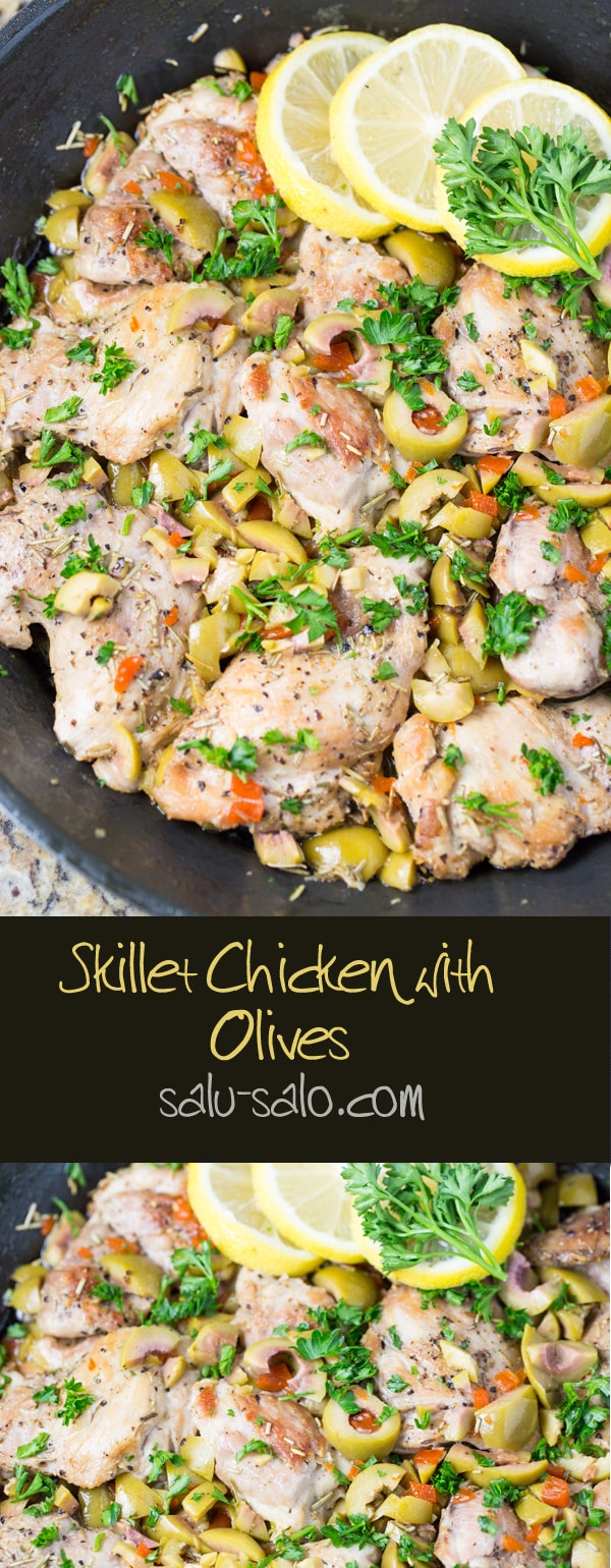 Skillet Chicken With Olives