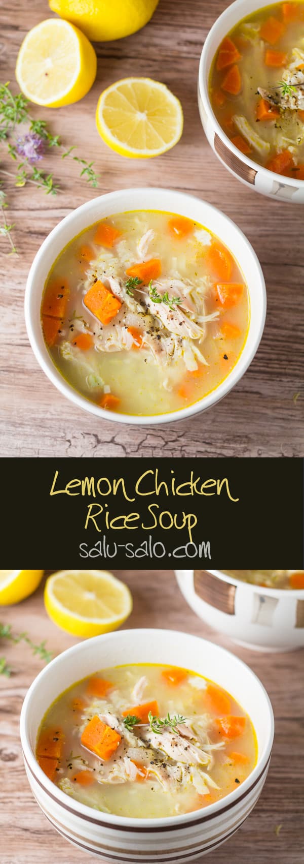 Lemon Chicken Rice Soup