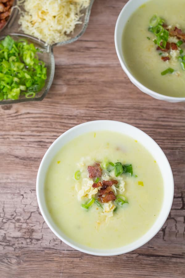 Baked Potato and Leek Soup