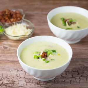 Baked Potato and Leek Soup