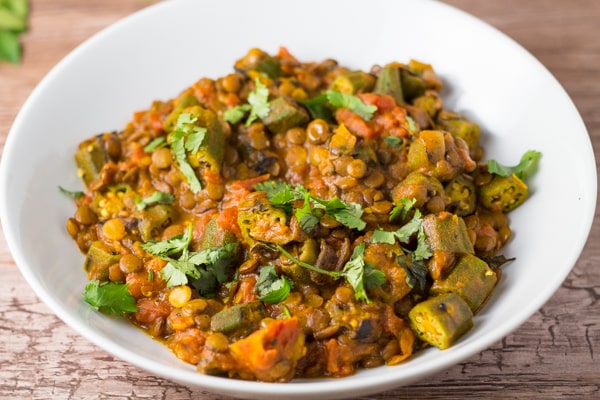 Okra and Lentil Curry