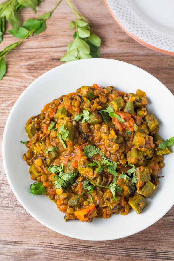 Okra and Lentil Curry