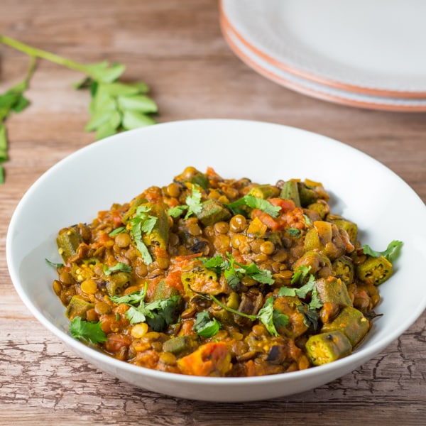 Okra and Lentil Curry Salu Salo Recipes
