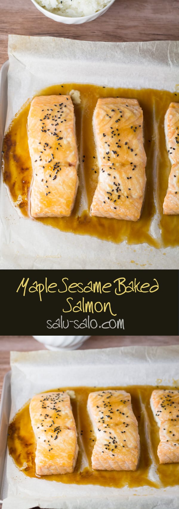 Maple Sesame Baked Salmon
