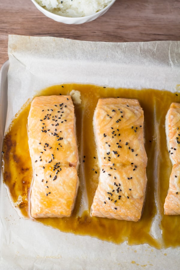 Maple Sesame Baked Salmon