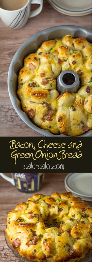 Bacon, Cheese and Green Onion Bread - Salu Salo Recipes