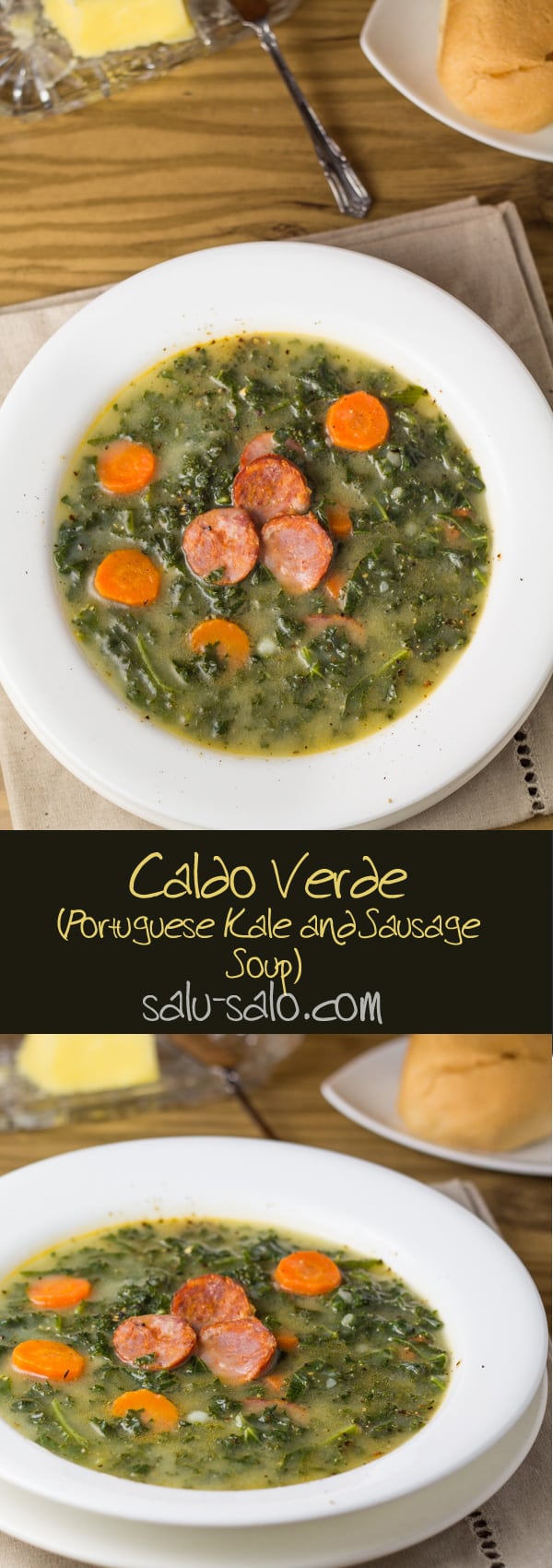 Caldo Verde (Portuguese Kale and Sausage Soup) - Salu Salo Recipes