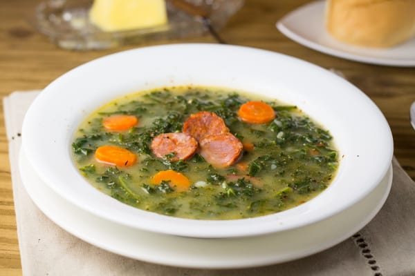 Caldo Verde (Portuguese Kale and Sausage Soup)