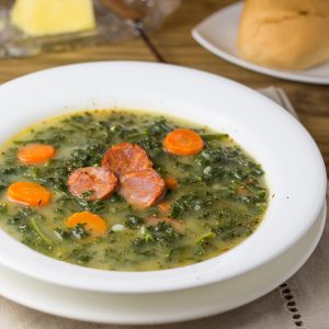 Caldo Verde (Portuguese Kale and Sausage Soup)