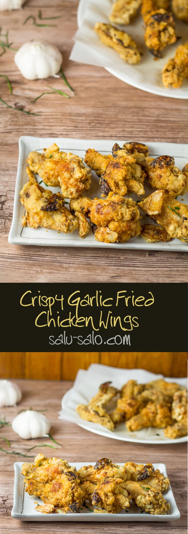 Crispy Garlic Fried Chicken Wings