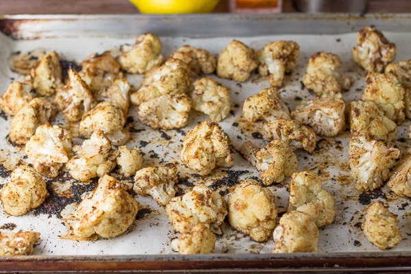 Lemon Roasted Cauliflower with Cumin and Sumac