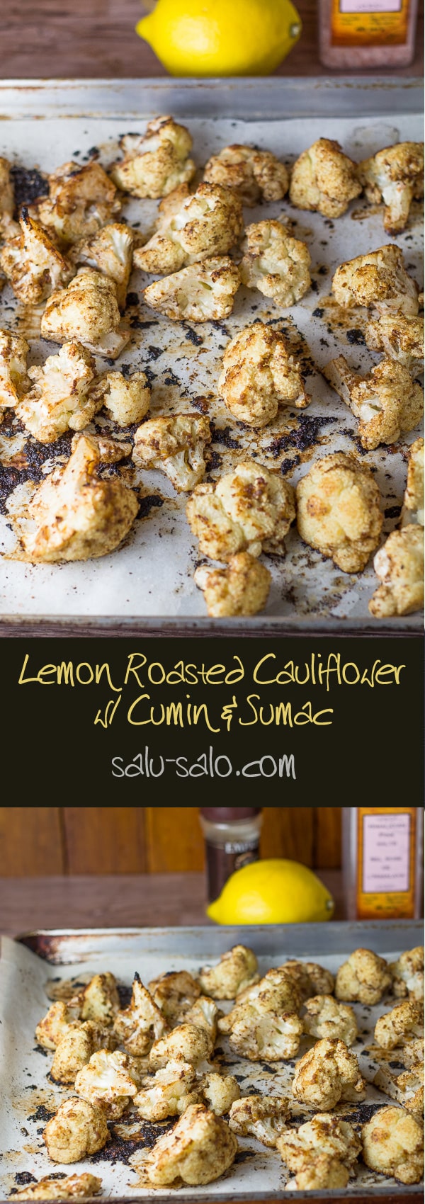 Lemon Roasted Cauliflower with Cumin and Sumac