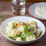 Sauteed Cauliflower and Snow Peas