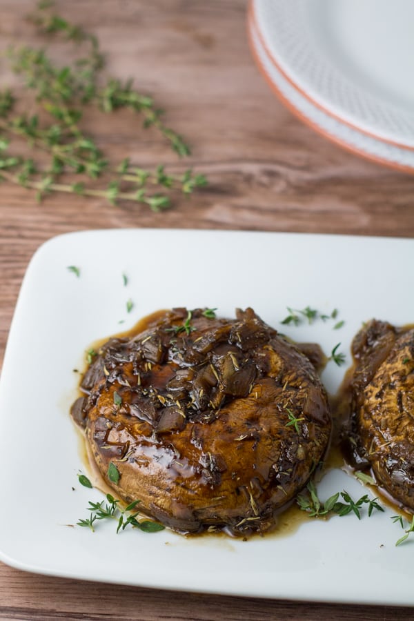 Balsamic Shallot Mushrooms