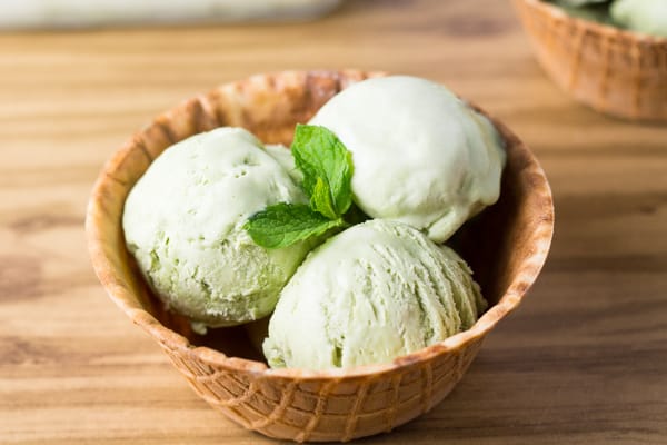 Green tea ice cream no machine hot sale