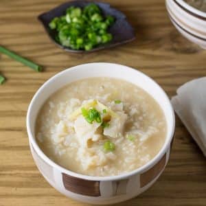 Fish Congee Serving Suggestion