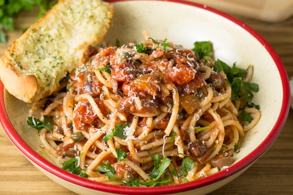 Spaghetti alla Puttanesca - Salu Salo Recipes