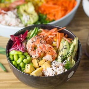 Prawn and Tofu Poke Bowl - Salu Salo Recipes