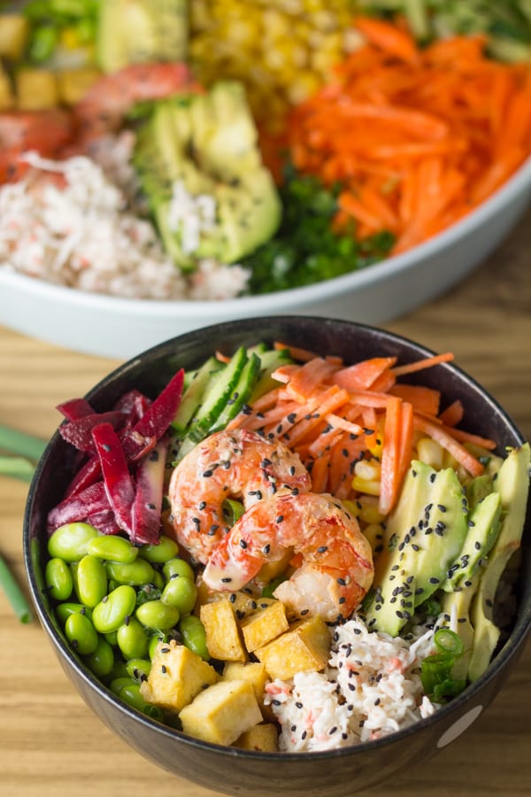 Prawn and Tofu Poke Bowl - Salu Salo Recipes