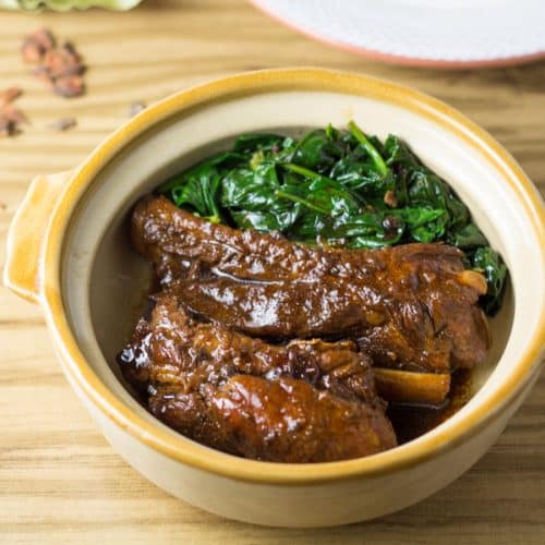 Stewed Pork Ribs with Spinach - Salu Salo Recipes