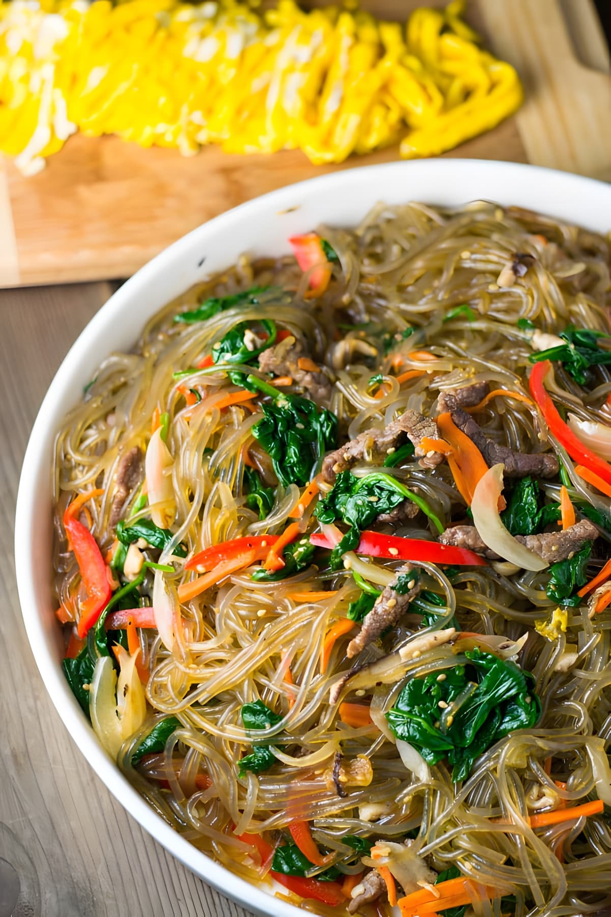 Japchae (Korean Stir-fried Noodles)