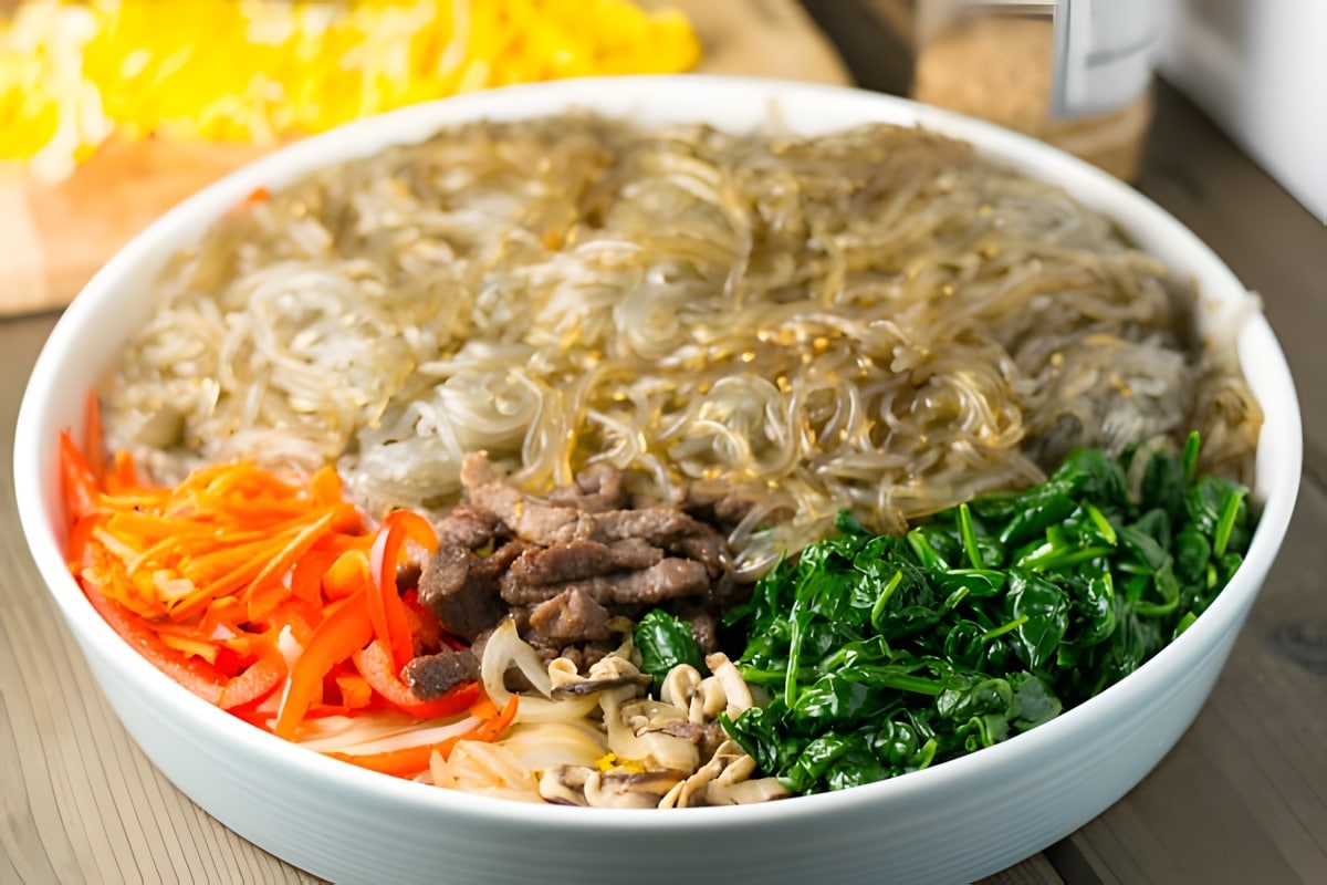 Japchae (Korean Stir-fried Noodles)