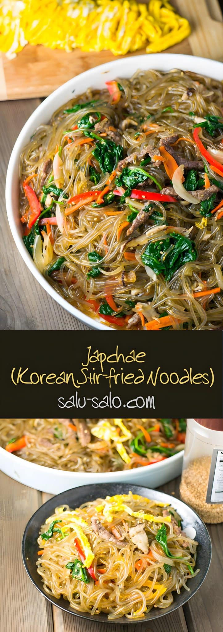 Japchae (Korean Stir-fried Noodles)