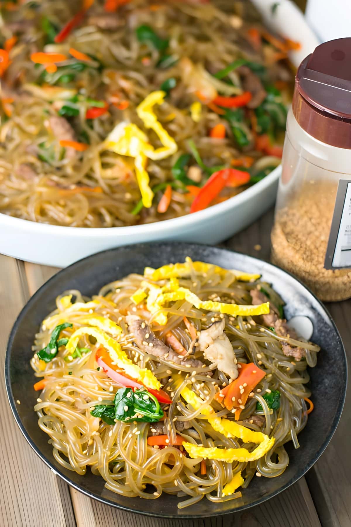 Japchae (Korean Stir-fried Noodles)